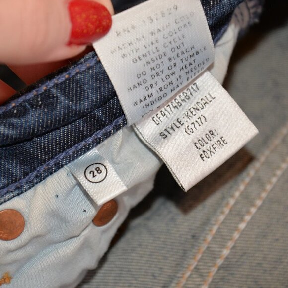 NWT GRLFRND Kendall Super Stretch High-rise Skinny Jean in Fox Fire Sz 28 - Picture 5 of 11